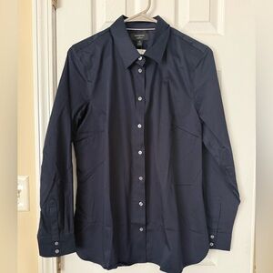 Banana Republic Preppy Navy Button Down Shirt- NWT